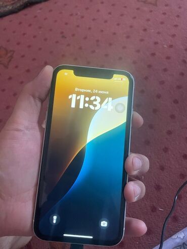 цены айфонов в бишкеке: IPhone Xr, Колдонулган, 128 ГБ, Күмүш, Кабель, 81 %