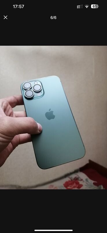 iphone 5 's: IPhone 13 Pro Max, 512 GB, Alpine Green, Face ID, Sənədlərlə