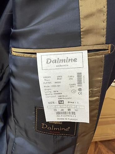 деловой: Классический мужской пиджак Dalmine exclusive - Цвет: темно-синий - — 3