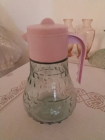 Digər dəstlər və servizlər: Şüşə məmulatlar dəsti - Yaşıl rəngli ayaqlı meyvə/şirniyyat qabı — 4