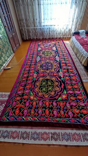 турецкие ковры в бишкеке: Тошок Новый, Туш кийиз, цвет - Красный, Самовывоз, Платная доставка