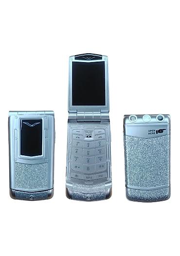 balaca telfonlar: Vertu rəng - Gümüşü, Düyməli — 1
