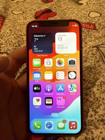 Apple iPhone: IPhone 12 mini, 64 GB, Qırmızı, Face ID