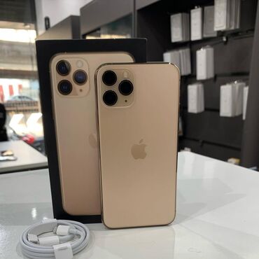 iphone 11 platası: IPhone 11 Pro, 64 GB, Qızılı, Zəmanət, Face ID, Sənədlərlə