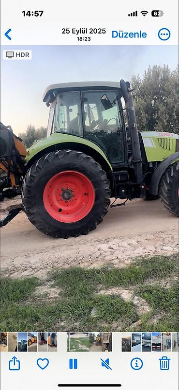 yükləyici traktor: Claas kənd təsərrüfatı traktoru - Yüksək klirensli, geniş ölçülü — 1