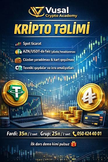 barmen kursu: Kripto Təlimi – Vusal Crypto Academy Məzmun: - Spot ticarət üzrə — 1