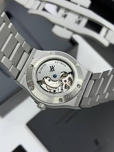 baki saat: Hublot klassik dizaynlı kişi qol saatı - Korpus: fırçalanmış metal — 4