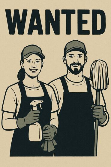 работа в клининговой компании с ежедневной оплатой: CLEANERS WANTED Looking for responsible and reliable cleaners. 📍