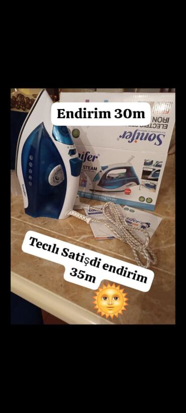 Ütülər və buxarlayıcılar: Buxarlı ütü, Sonifer, Kredit yoxdur