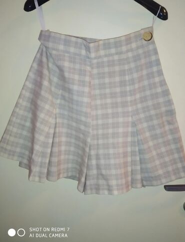 suknja na preklop zara: S (EU 36), Mini, color - White