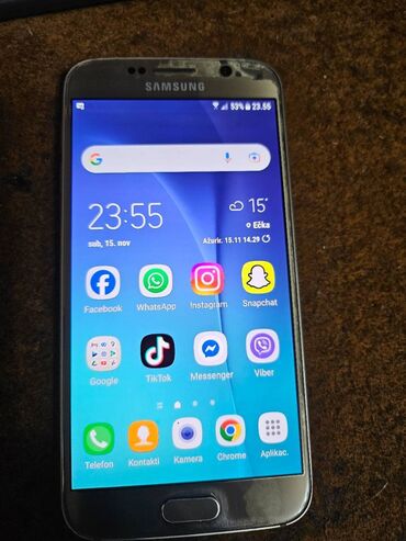 Samsung: Samsung Galaxy S6, 32 GB, bоја - Zlatna, Otisak prsta na lalafo.rs — 1 Samsung: Samsung Galaxy S6, 32 GB, bоја - Zlatna, Otisak prsta — 1