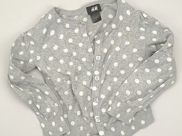 sweterek dla niemowlaka z kapturem na drutach: Sweater, H&M, 3-4 years, 98-104 cm, condition - Good