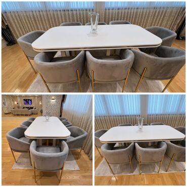 Masa və oturacaq dəstləri: Tezedi ‼️ Masa desti 8 Oturacaq yawayiw olmayan yerde qalib xarice