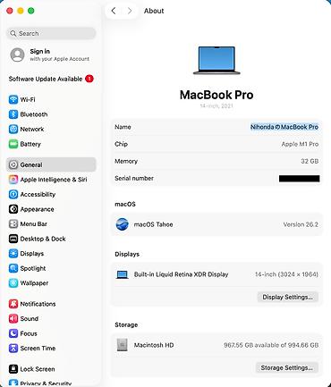 Ноутбуки Apple (MacBook): Apple M1 Pro, ОЗУ, RAM: 32 ГБ — 5