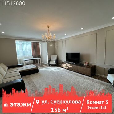 аренда частный дом: 3 комнаты, 156 м², 5 этаж, Евроремонт