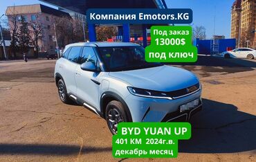 BYD: BYD Yuan Up комплектация vitality цвет кузова серый и белый, запас