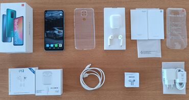 xiaomi mi3: Xiaomi Redmi Note 9, 64 ГБ, цвет - Синий, 
 Сенсорный, Отпечаток пальца, Две SIM карты
