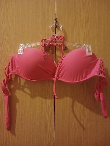 dekor saatler: Qadın bikini dəsti Kupalnik – parlaq çəhrayı - 2 parça: bardot/kupalı — 4