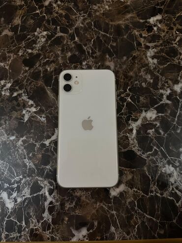 Apple iPhone: IPhone 11, 128 GB, White Titanium, Simsiz şarj, Face ID