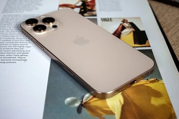 xr новый: IPhone 16 Pro Max, Колдонулган, 256 ГБ, Алтын, Заряддоочу түзүлүш, Кабель, Куту, 93 %