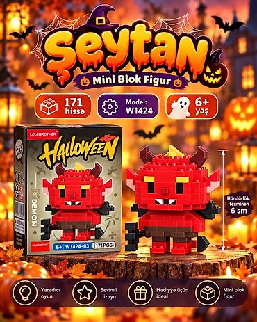 stitch oyuncaq: LELEBROTHER Halloween Mini Blok Dəsti – Model: W1424 6 fərqli model — 8