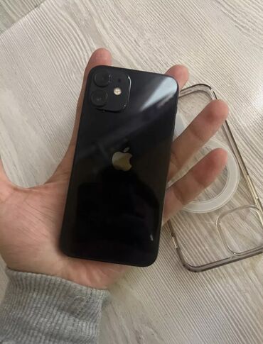 ajfon 5s 16 gb: IPhone 12 mini, Б/у, 128 ГБ, Черный, Зарядное устройство, 76 %