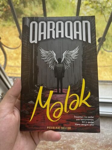 Psixoloji triller janrında "Qaraqan: Mələk" kitabı. Kitabın üz