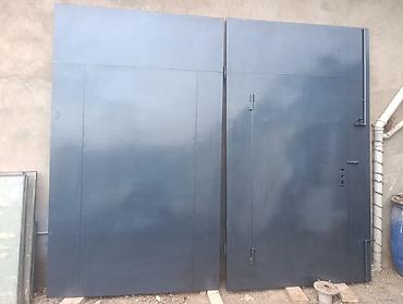 Həyət darvazaları: Metall darvaza dəsti - Material: qalın metaldan hazırlanmış ikiqat — 3