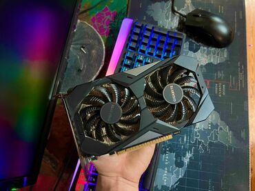 p1 yoxsa 7150: GTX 1650 Gigabyte ikili fanlı qrafik kartı - Brend: Gigabyte -