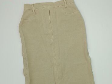 plisowane beżowa spódnice: Spódnica, S, stan - Dobry
