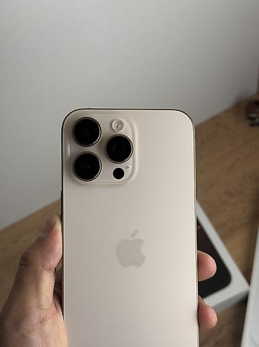 айфон не дорого: IPhone 16 Pro Max, Б/у, 256 ГБ, Desert Titanium, Защитное стекло, Чехол, Кабель, 94 % — 8