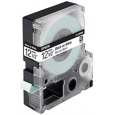printer hp: Epson LK-4WBN C53S654021 Black/White Original Etiket Lenti – 12 mm x 9 — 1