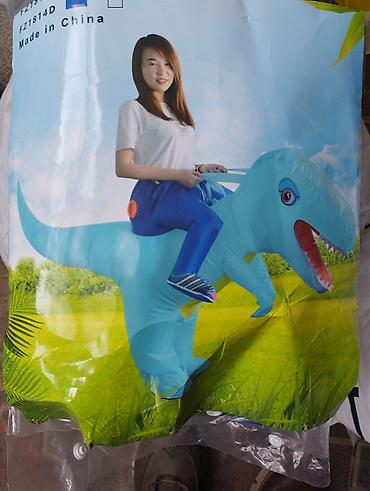 halloween geyimləri: Şişmə Dinozavr Minmə Kostyumu - Fun parklar, tədbirlər, karnaval və — 1