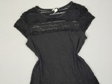 t shirty oversize czarne: T-shirt, H&M, M, stan - Dobry