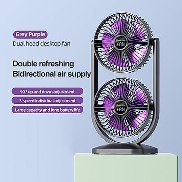 vintilyatır: Masaüstü 2 Başlı Sərinkeş Double Coolness Dual Fan . ❄️ Sərinlik artıq — 2