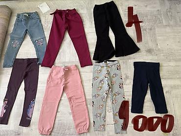 termo farmerice: Paket garderobe za devojcicu velicina 4,ocuvano Zara,Beba — 5
