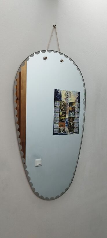 Süni güllər: Güzgü Divar üçün, Oval, Sadə, Naxışlı