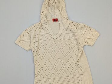 bluzki z okrągłym kołnierzykiem: Damska Bluza z kapturem, S, stan - Dobry