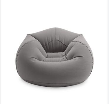 pleshteshn 4: Intex 68579 Надувное кресло 114х114х71см "Beanless Bag" серое, 100кг — 2