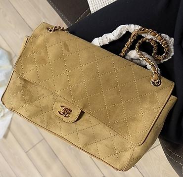 jordan 13: Классическая сумка, Chanel, Материал: Замша, Стеганая модель, Женские, Новый — 1