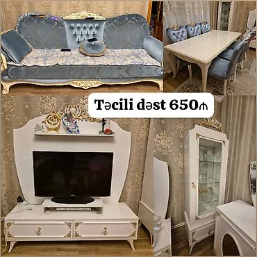 İşlənmiş, Masa və oturacaqlar, Divan, TV altlığı, Kredit yoxdur