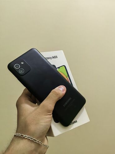 Samsung: Samsung Galaxy A03, 64 GB, rəng - Qara