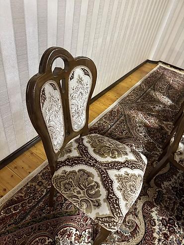 вок: Обеденный гарнитур для большой компании: массивный прямоугольный стол — 3