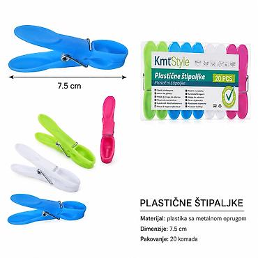 KMT Plastični štipaljke za veš 5406987 Praktične štipaljke za