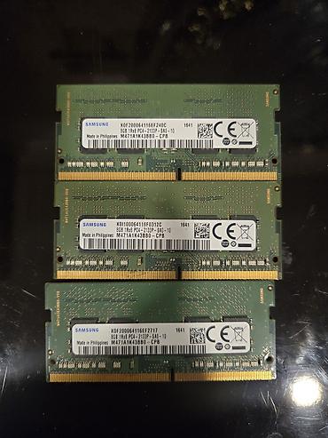 samsung tab a 10: Samsung SO-DIMM RAM modulları — 8GB, DDR4, PC4-2133P, 2133 MT/s, 1Rx8 — 1