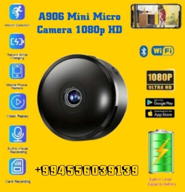 işlenmiş kameralar: A906 Mini Camera 2MP 1080p FHD yüksek keyfiyetli ürün isteyen Zeng