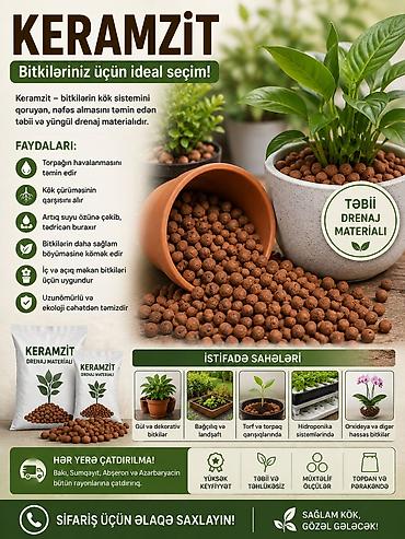 Digər gübrə: 🌱 KERAMZİT • PERLİT • TORF • AZOT • MİNERAL GÜBRƏ SATIŞI — 3