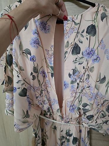 tea pre i posle: Duga haljina s floralnim printom. Velicina S, ali odgovara i za M i L — 4