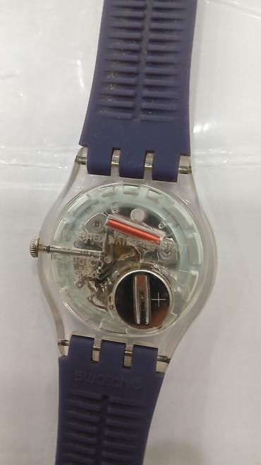 klassik saatlar: İşlənmiş, Qol saatı, Swatch, rəng - Bənövşəyi — 3