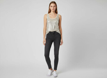 lniany t shirty hm: Amisu, Топ жіночий, розмір XS